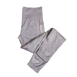 Gymshark Adapt Seamless Leggings Women’s Small Lilac Purple Ribbed Waist Gym